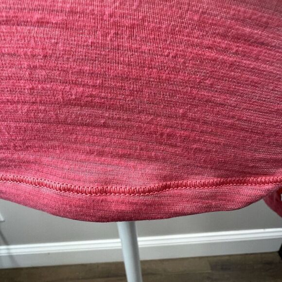 Lululemon Beat The Heat Back Tie Long Sleeve Top Size 6 Coral Pink Open Back - Picture 4 of 12